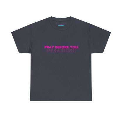Unisex Heavy Cotton "Pray Before You Overthink" Tee - Inspirational Faith-Based Shirt - Image 45