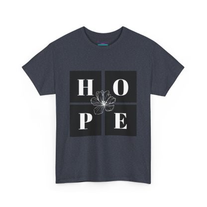 Unisex Heavy Cotton "Hope" Tee - Inspirational Faith-Based Shirt for Everyday Wear - Image 47