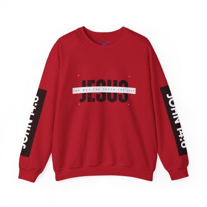 Faith & Comfort Combined – John 4:6 Bible Verse Unisex Crewneck Sweatshirt | Christian Apparel Sharing the Good News - Image 37