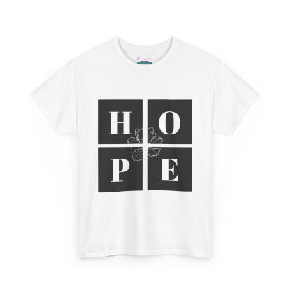 Unisex Heavy Cotton "Hope" Tee - Inspirational Faith-Based Shirt for Everyday Wear - Image 3