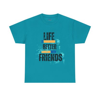 Unisex Heavy Cotton "Friends" T-Shirt – Friendship Graphic Tee | Casual Cotton Shirt, Best Friends Gift - Image 37