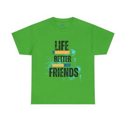 Unisex Heavy Cotton "Friends" T-Shirt – Friendship Graphic Tee | Casual Cotton Shirt, Best Friends Gift - Image 33