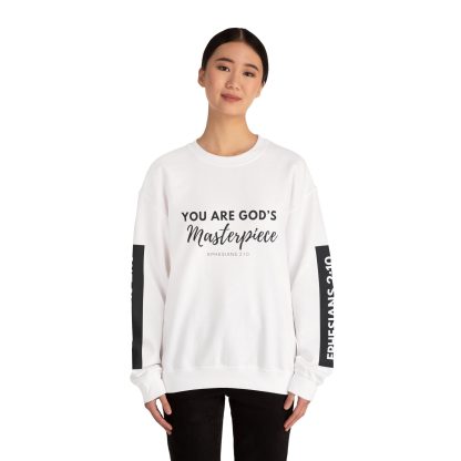 God's Masterpiece Unisex Heavy Blend™ Crewneck Sweatshirt | Christian Faith Apparel | Bible Verse Sweatshirt" | Gift - Image 4