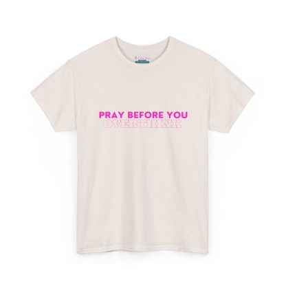 Unisex Heavy Cotton "Pray Before You Overthink" Tee - Inspirational Faith-Based Shirt - Image 15