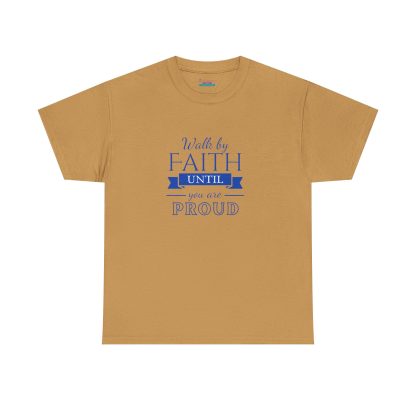 Unisex Heavy Cotton "By Faith" T-Shirt – Radiant Design | Inspirational Christian Apparel, Faith-Based Gift - Image 5