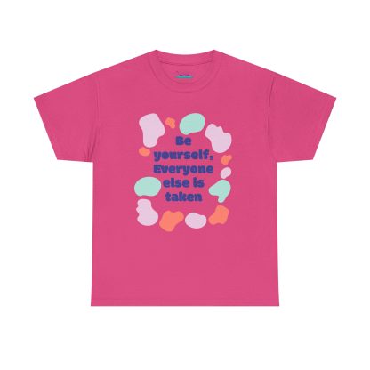 Unisex Heavy Cotton "Be Yourself" T-Shirt – Inspirational Graphic Tee | Casual Cotton Shirt, Motivational Gift - Image 49