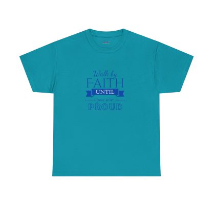 Unisex Heavy Cotton "By Faith" T-Shirt – Radiant Design | Inspirational Christian Apparel, Faith-Based Gift - Image 17
