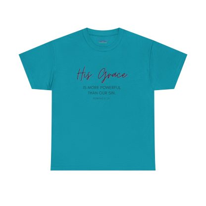 Unisex Heavy Cotton "Grace" Faith Tee – Christian Apparel for Daily Comfort - Perfect Gift - Romans - Image 37