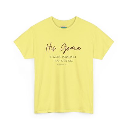 Unisex Heavy Cotton "Grace" Faith Tee – Christian Apparel for Daily Comfort - Perfect Gift - Romans - Image 19