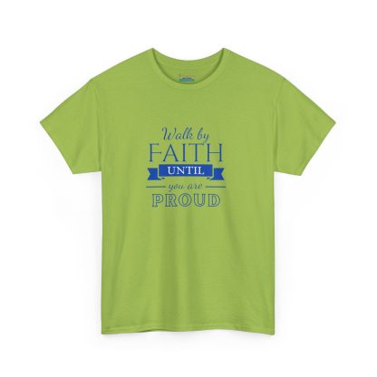 Unisex Heavy Cotton "By Faith" T-Shirt – Radiant Design | Inspirational Christian Apparel, Faith-Based Gift - Image 15