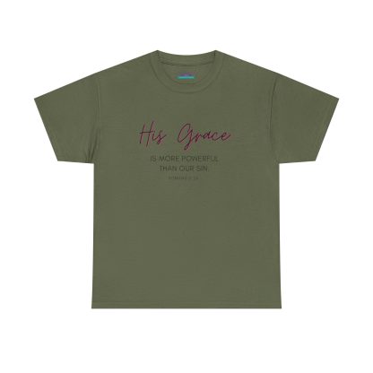 Unisex Heavy Cotton "Grace" Faith Tee – Christian Apparel for Daily Comfort - Perfect Gift - Romans - Image 25