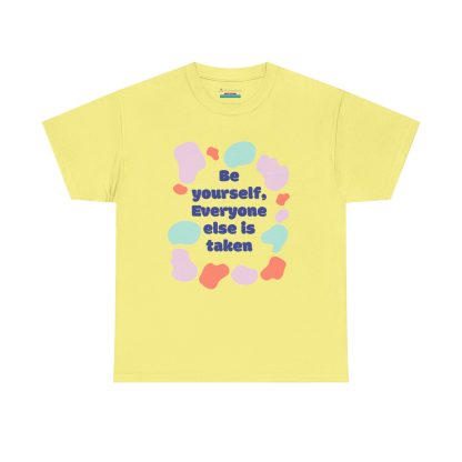 Unisex Heavy Cotton "Be Yourself" T-Shirt – Inspirational Graphic Tee | Casual Cotton Shirt, Motivational Gift - Image 25