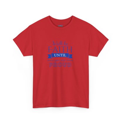 Unisex Heavy Cotton "By Faith" T-Shirt – Radiant Design | Inspirational Christian Apparel, Faith-Based Gift - Image 47