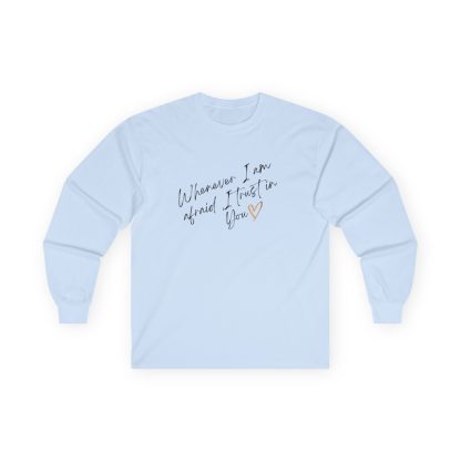 Unisex Ultra Cotton Long Sleeve Tee – "When I Am Afraid" | Inspirational Christian Apparel | 100% Cotton | Classic Fit - Image 28