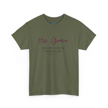 Unisex Heavy Cotton "Grace" Faith Tee – Christian Apparel for Daily Comfort - Perfect Gift - Romans - Image 27