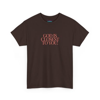 Unisex Heavy Cotton "God is Closest" Faith Tee – Inspirational Christian Apparel for Daily Comfort - Perfect Gift - Image 11