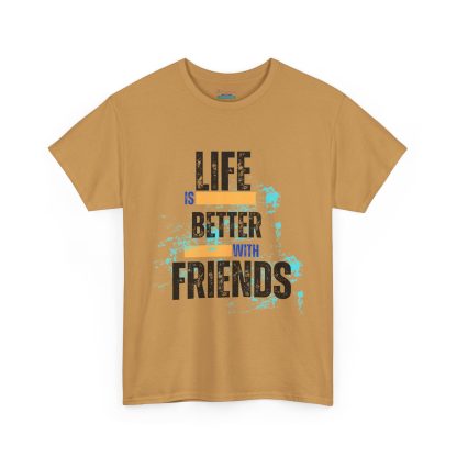 Unisex Heavy Cotton "Friends" T-Shirt – Friendship Graphic Tee | Casual Cotton Shirt, Best Friends Gift - Image 15