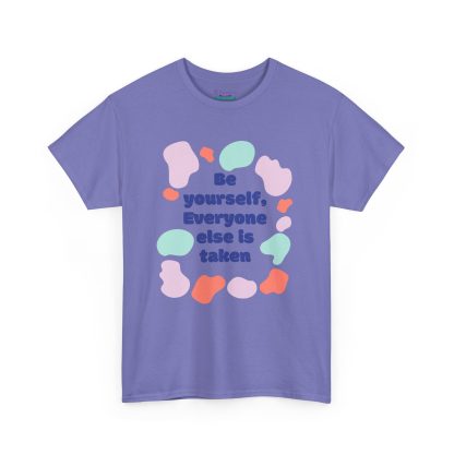Unisex Heavy Cotton "Be Yourself" T-Shirt – Inspirational Graphic Tee | Casual Cotton Shirt, Motivational Gift - Image 47